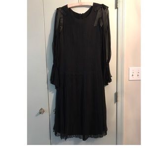 Vintage Black Chiffon Evening Dress